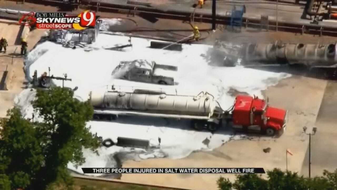 3 Injured In Kingfisher Co. Explosion At Saltwater Disposal Well