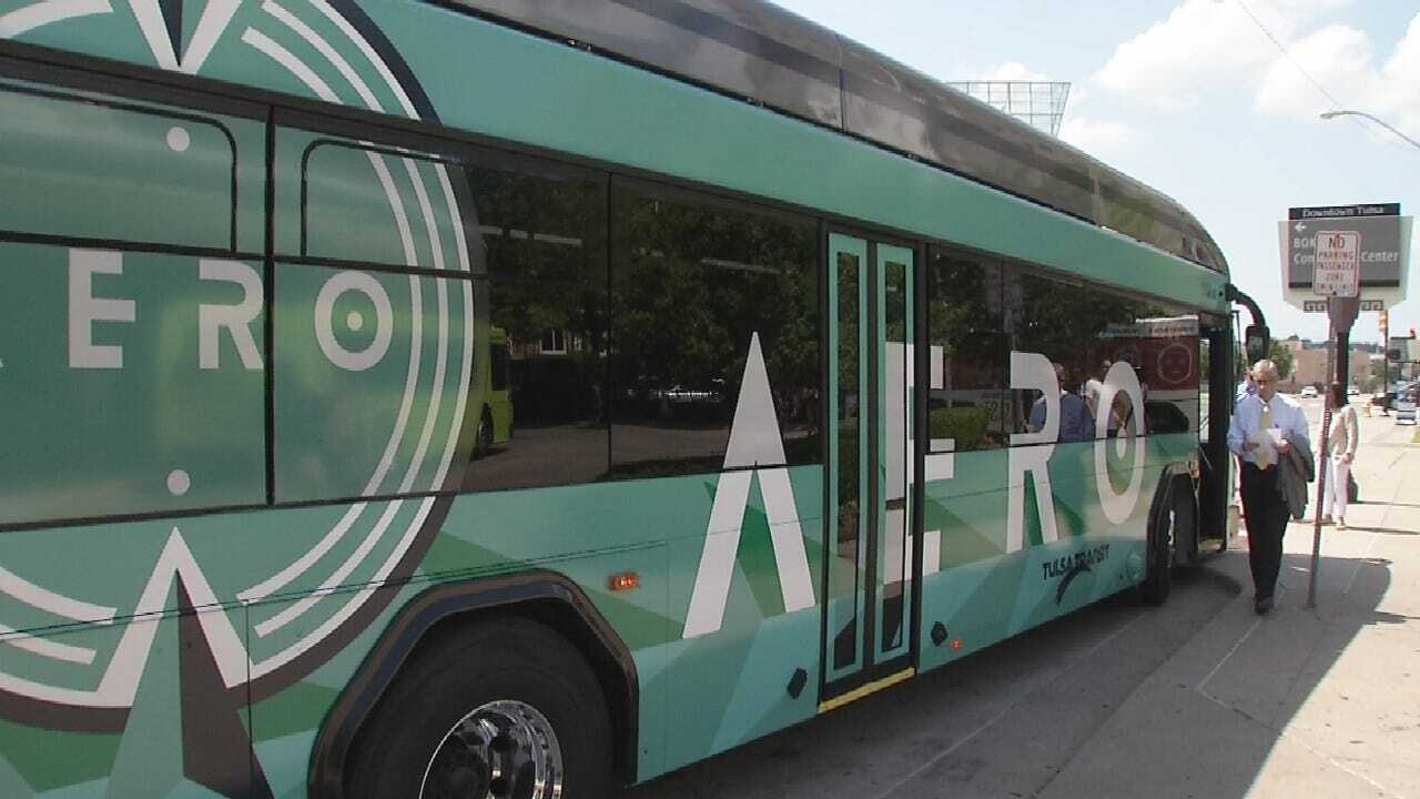 WATCH: Tulsa Transit Begins Aero Rapid Bus Service