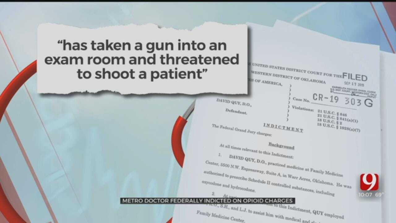 Oklahoma Doctor Accused Of Opioid Conspiracy, Threatening Patients With Gun