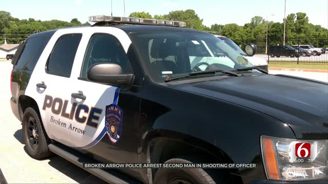 2 Arrested After Broken Arrow Officer Shot, Police Say
