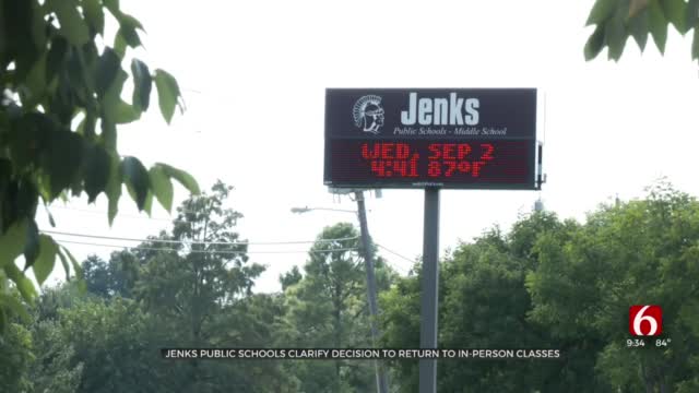 Jenks Public Schools Release Statement Regarding At-School Learning 