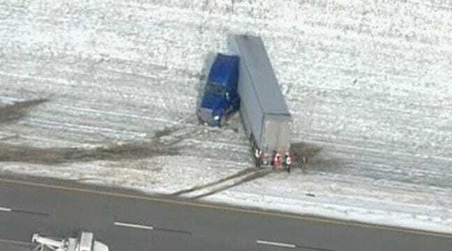 WEB EXTRA: SkyNews6 Finds Snow South Of I-40 In Oklahoma