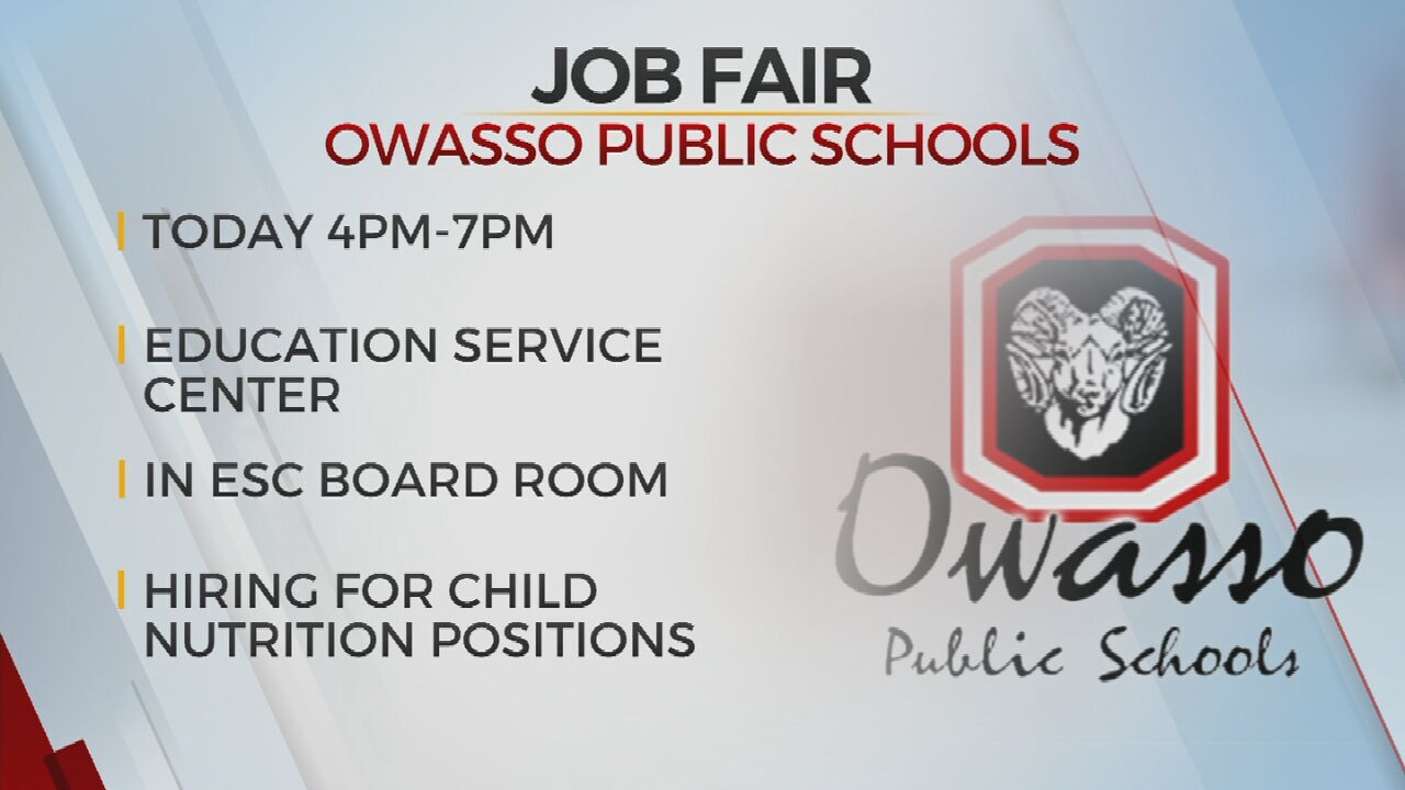 Owasso Public School To Host Job Fair To Fill Child Nutrition Positions 