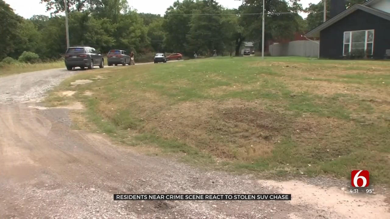 Residents Near Crime Scene React To Stolen SUV Chase