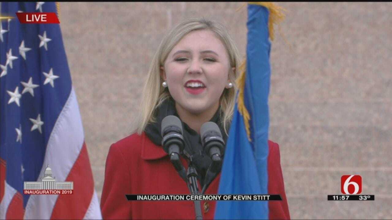 WATCH: Miss Tulsa Teen Ella Phillips Performs National Anthem