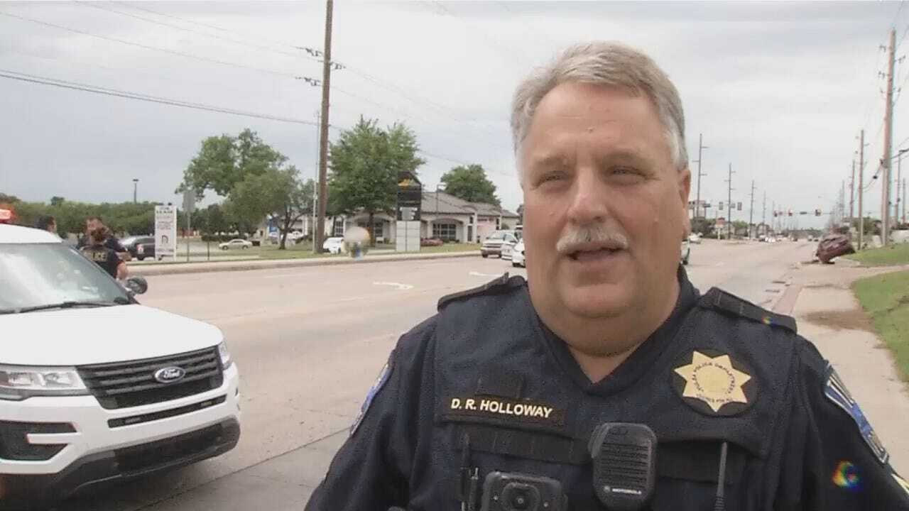 WEB EXTRA: Tulsa Police Officer Don Holloway Talks About The Crash