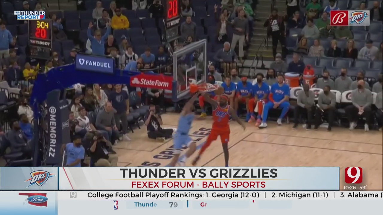 Thunder Lose To Grizzlies By Largest Regular-Season Deficit In NBA History