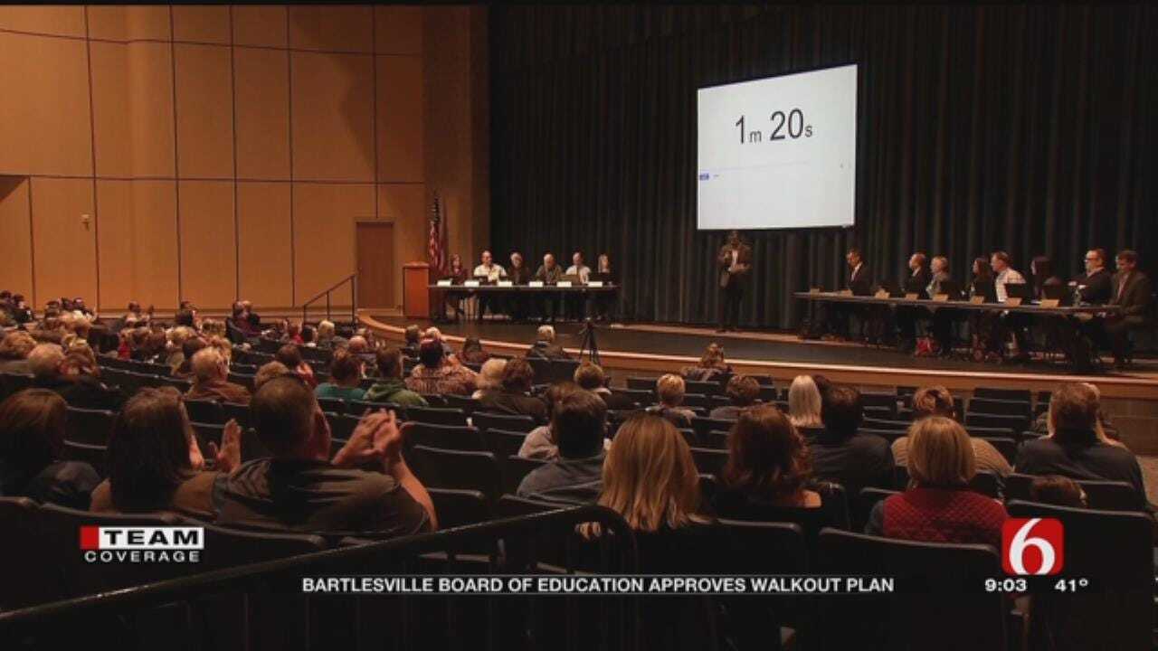 Bartlesville School Board Votes Unanimously To Support Teachers In Case Of Walkout