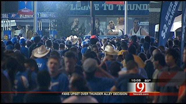 Bricktown Businesses, Fans Sound Off On Team Decision To End Thunder Alley Viewing