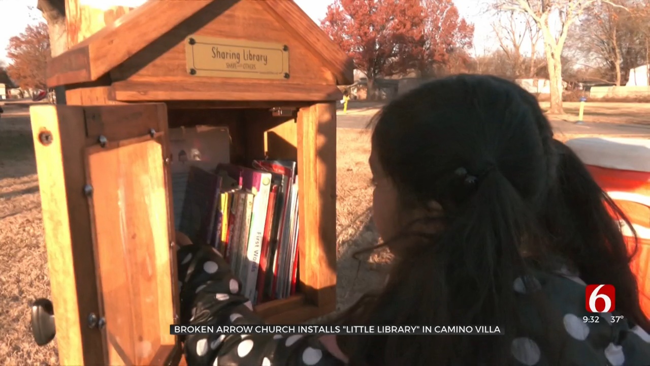 Neighborhood In Broken Arrow Gifted Free Library For Kids To Access Books