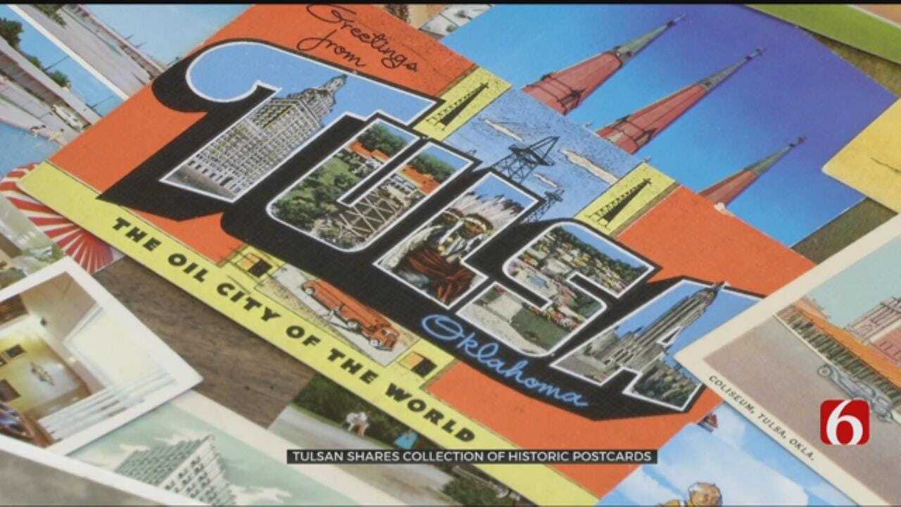 Famous Tulsan Shows Off Vintage Post Card Collection