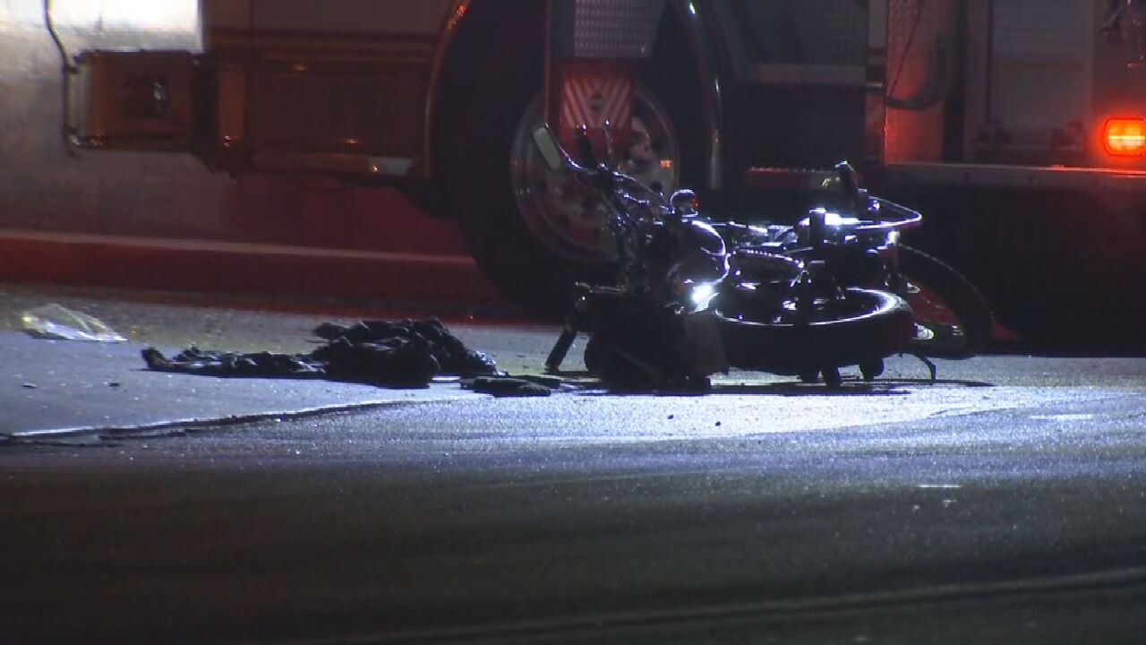 Tulsa Police Investigate Injury Motorcycle Crash 