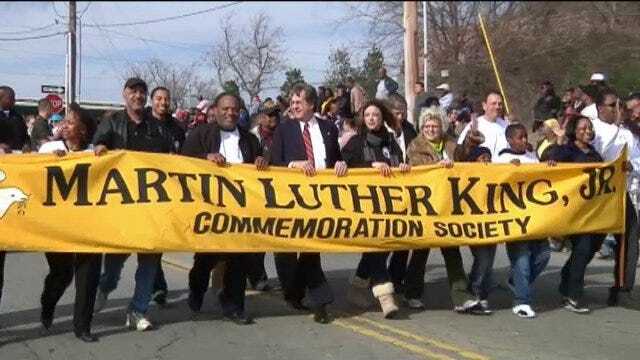 WEB EXTRA: Video From The Martin Luther King Jr Day Parade In Tulsa