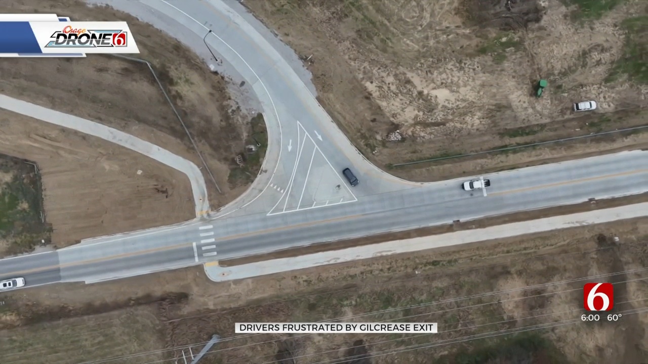 Confusion Remains At Exit In Berryhill One Year After Gilcrease Expressway Opens