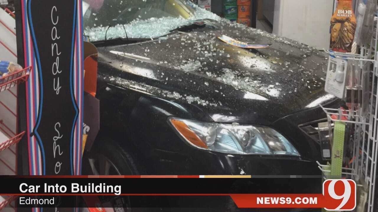 WEB EXTRA: Car Crashed Into Edmond Convenience Store