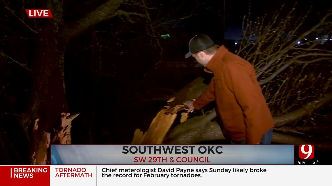 Overnight Storms Damage Homes In SW Oklahoma City 