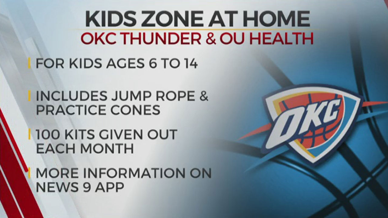 OKC Thunder, OU Health Launch Kids Zone At Home 