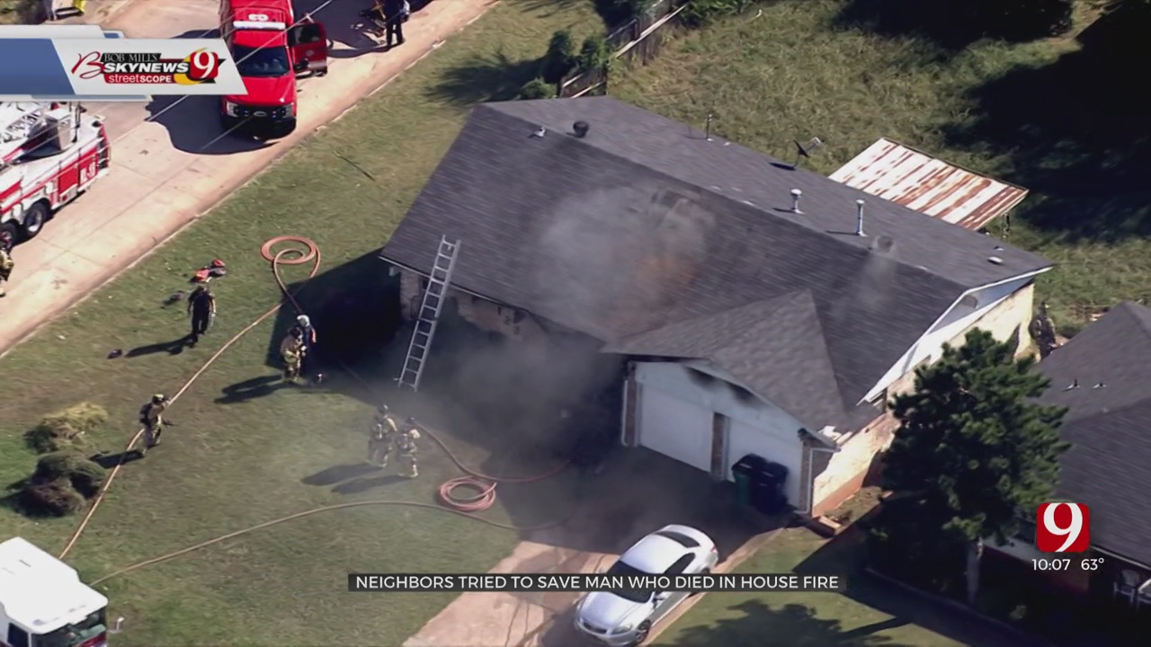 Neighbors Tried To Save Man From NE OKC House Fire Before Firefighters Arrived