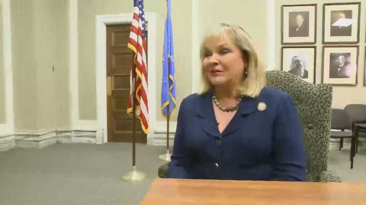 WEB EXTRA: Clip From CBS News' Omar Villafranca's Interview With Governor Fallin