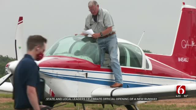 State, Local Leaders Celebrate Official Opening Of New Runway In Bristow 