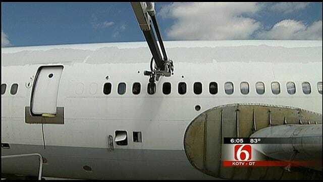 Tulsa Firefighters Tear Into Plane As Part Of Training