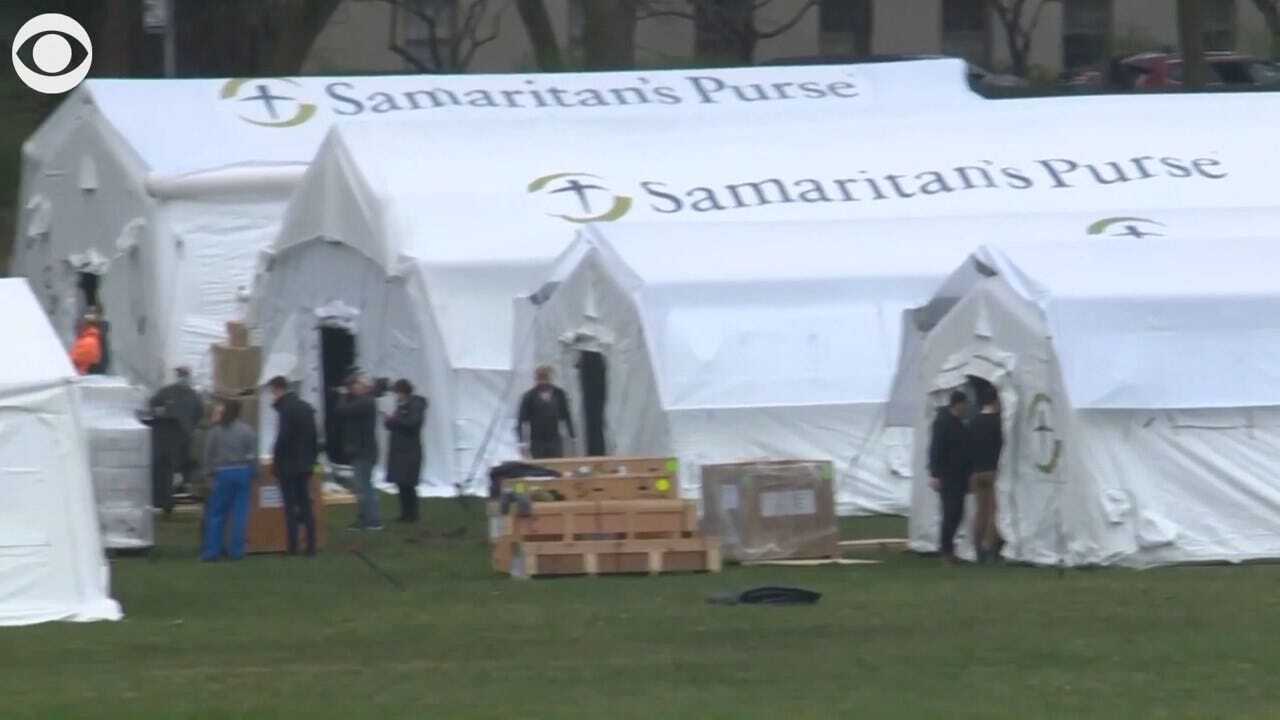WATCH: NYC's Central Park Converted Into Temporary Hospital