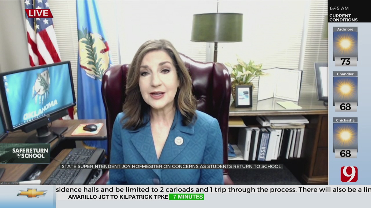 Watch: State Superintendent Joy Hofmeister On Concerns As Students Return To School