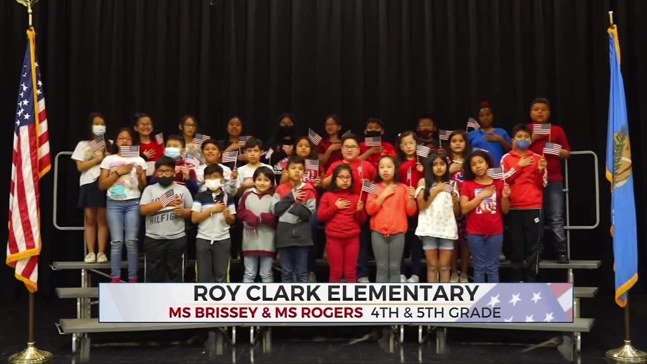 Daily Pledge: Students From Roy Clark Elementary 4th-Grade Class