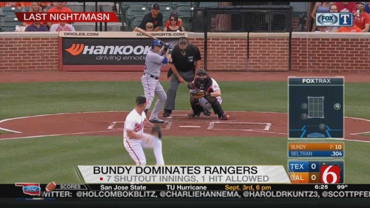 Former Owasso Standout Dylan Bundy Dominates Against Rangers