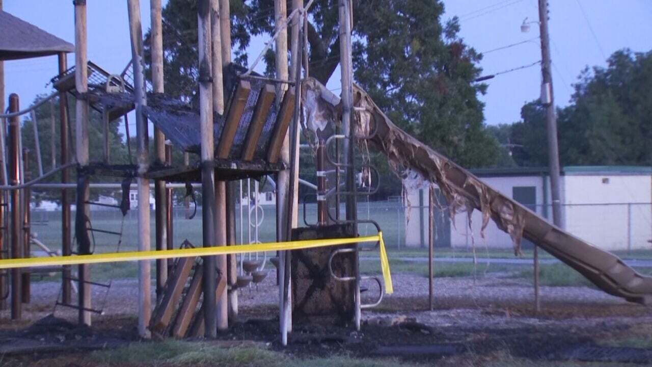 Fire At Tulsa Playground Causes More Than $100,000 In Damages