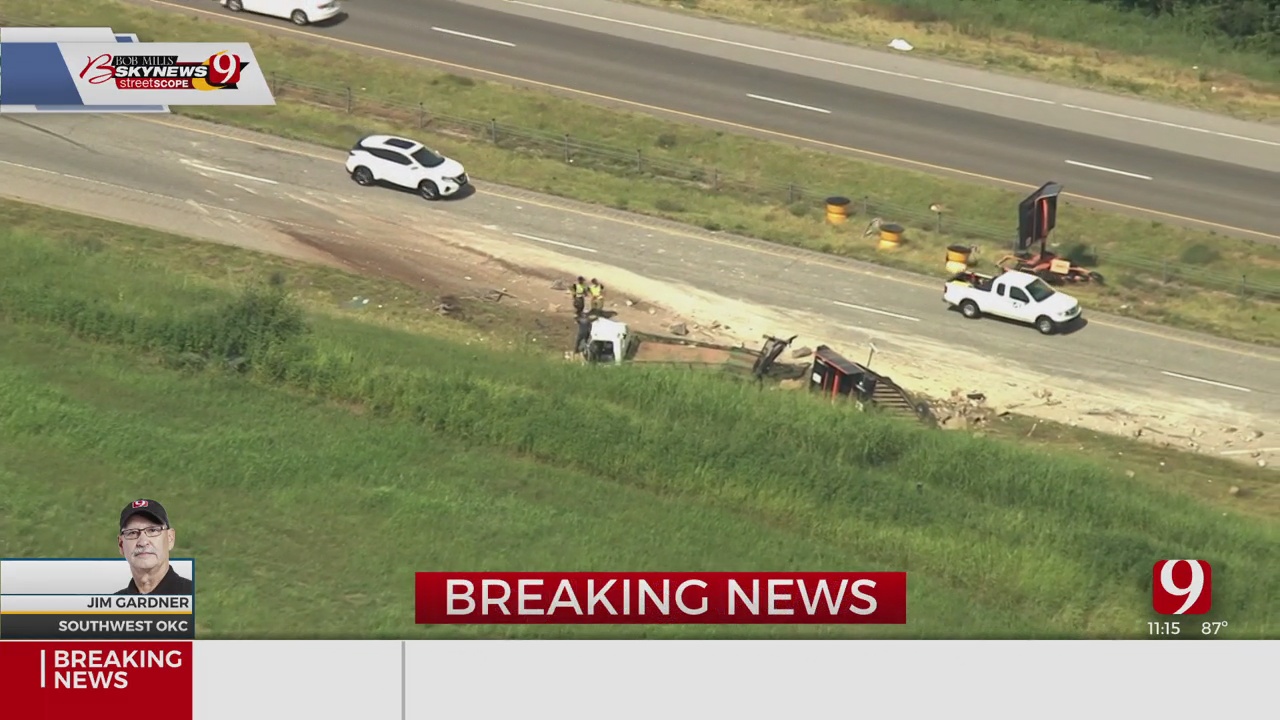 Authorities Respond To Rollover Accident In SW OKC