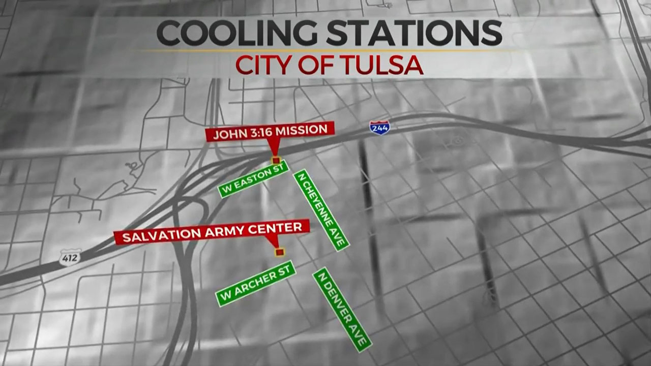 Organizations Set Up Cooling Stations Across Tulsa