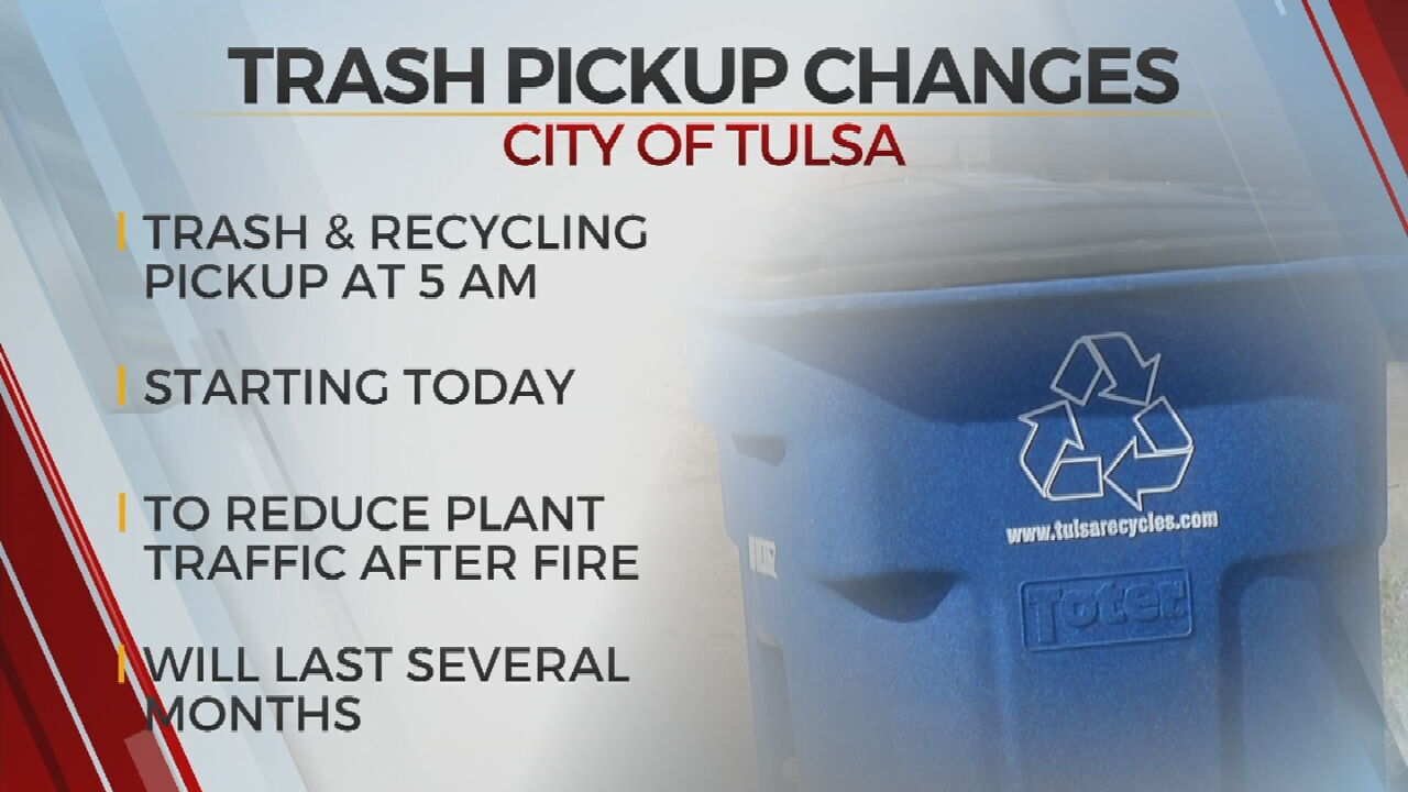 Tulsa Curbside Trash, Recycling Pickup Time To Change Temporarily 