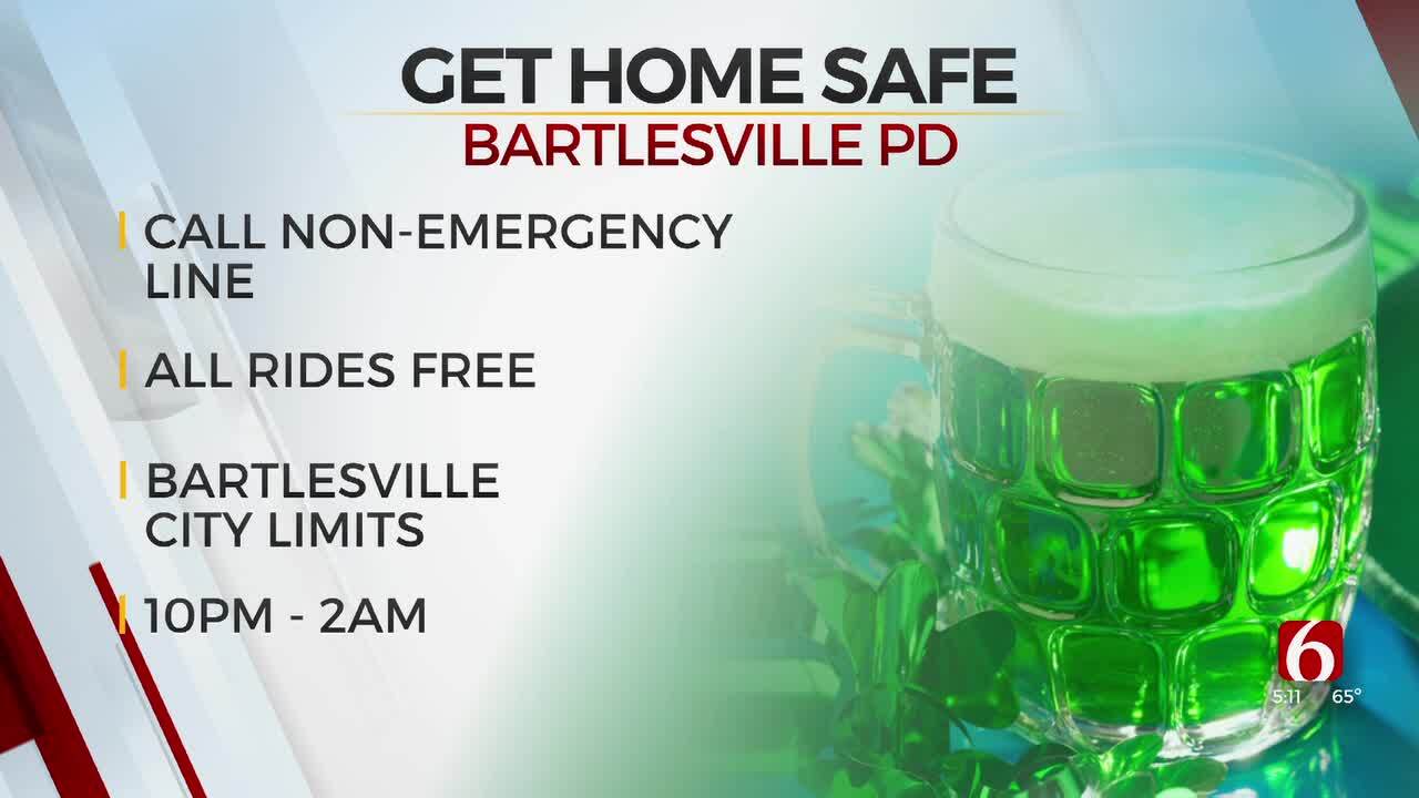 Bartlesville PD Offering Free Rides Home From St. Patrick's Day Celebrations