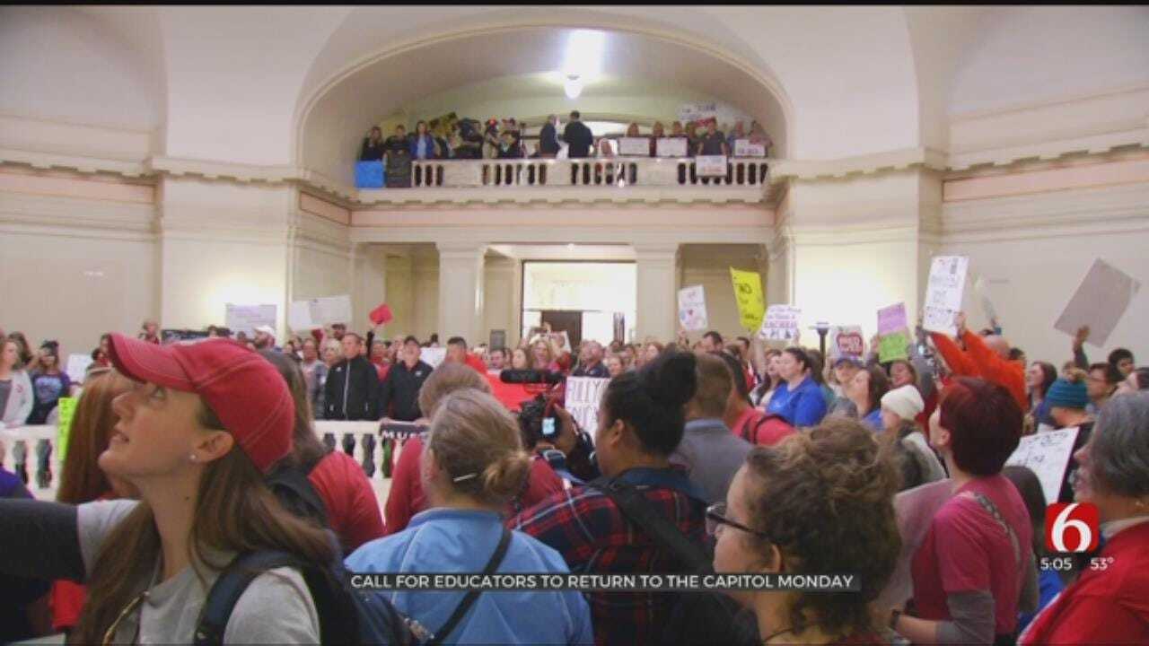 Educators Called To Return To The Capitol Monday
