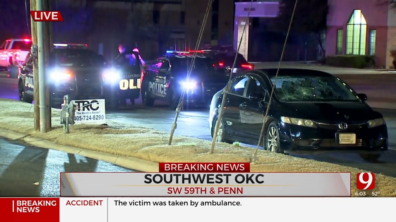 1 Person Hospitalized, Road Closed In SW Oklahoma City Following Collision Involving Pedestrian