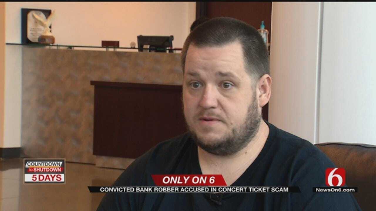 OK Man Robbed Bank, Sold Fake Concert Tickets To Provide For Family