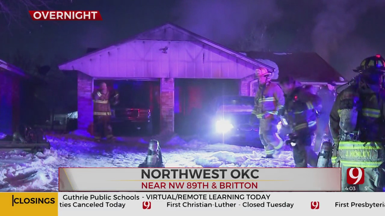 NW OKC Home Destroyed In Fire Caused By Space Heater