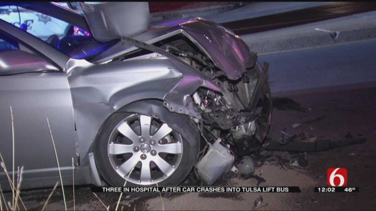 Tulsa Driver Crashes Into Bus