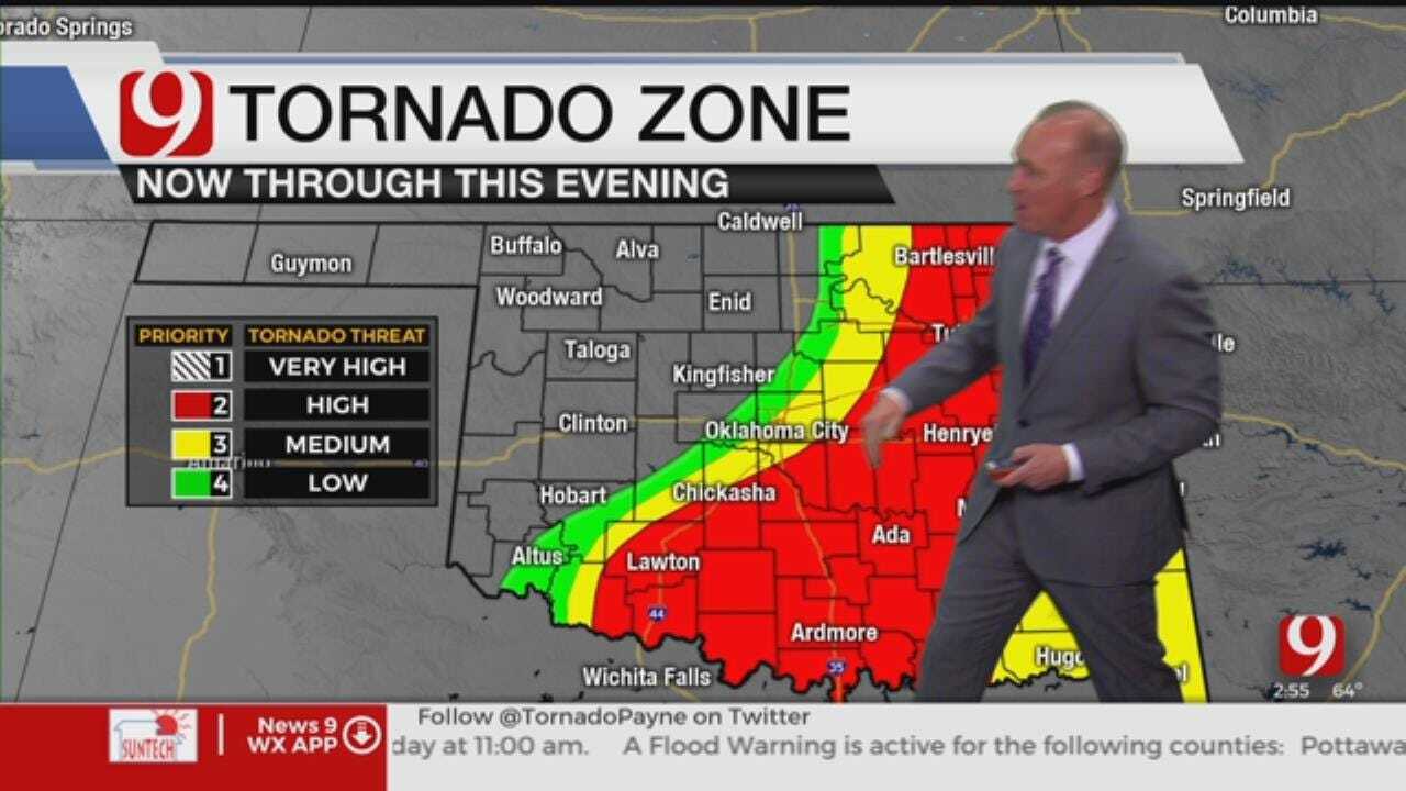 WATCH: David Payne's 3 P.M. Tornado Risk Update
