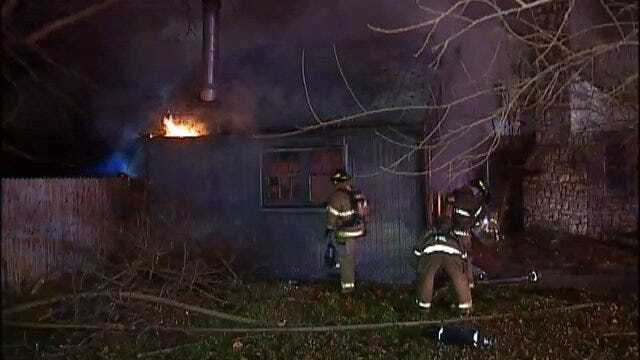 WEB EXTRA: Video From Scene Of Tulsa House Fire Early Wednesday
