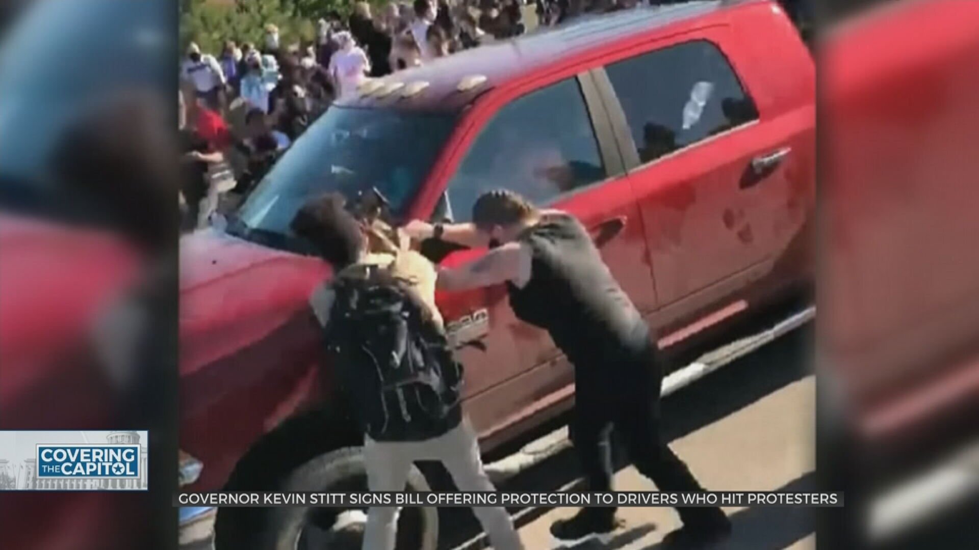 Gov. Stitt Signs Bill Protecting Drivers Caught In Riots Into Law 