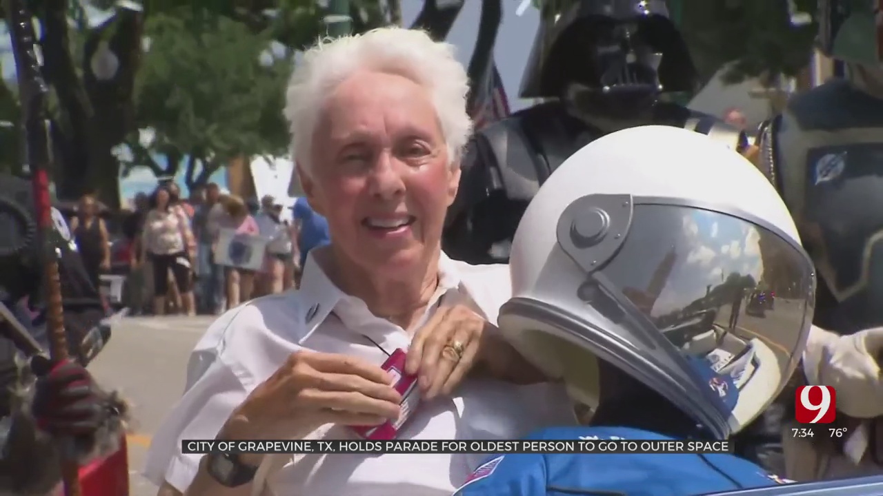 Parade Held For OSU Alum Wally Funk After Her Trip To Space