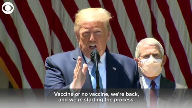 President Trump Delivers Remarks On Coronavirus Vaccine Development