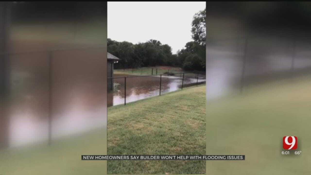 New OKC Homeowners Say Builder Won't Help With Flooding Issues