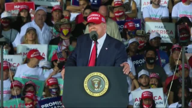 After 'Fire Fauci' Chants, President Trump Tells Crowd: 'Let Me Wait Till A Little Bit After The Election'