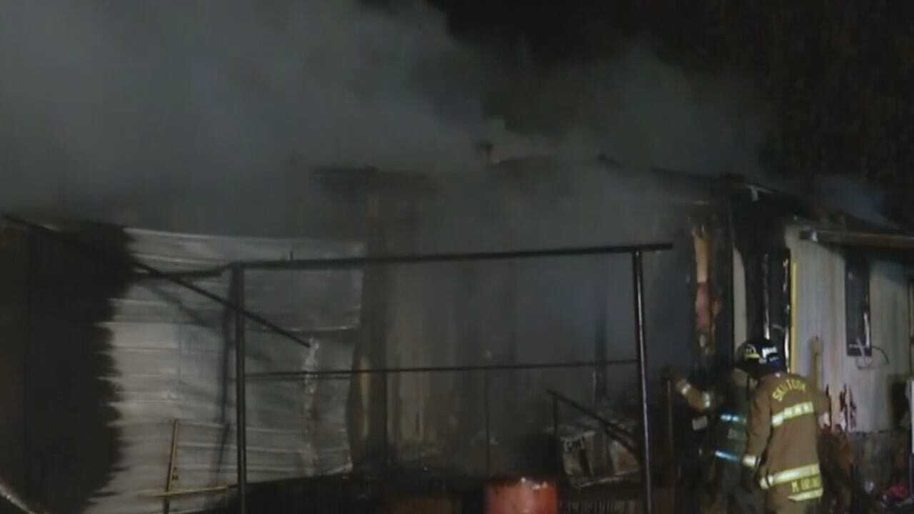 WEB EXTRA: Video From Scene Of Avant Mobile Home Fire