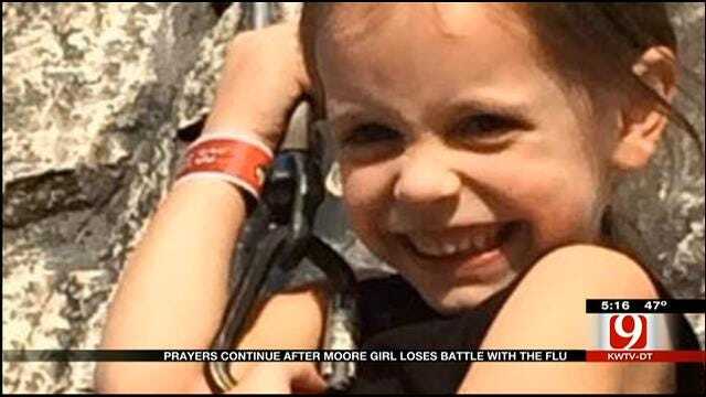 Prayers Continue After Moore Girl Loses Battle With Flu