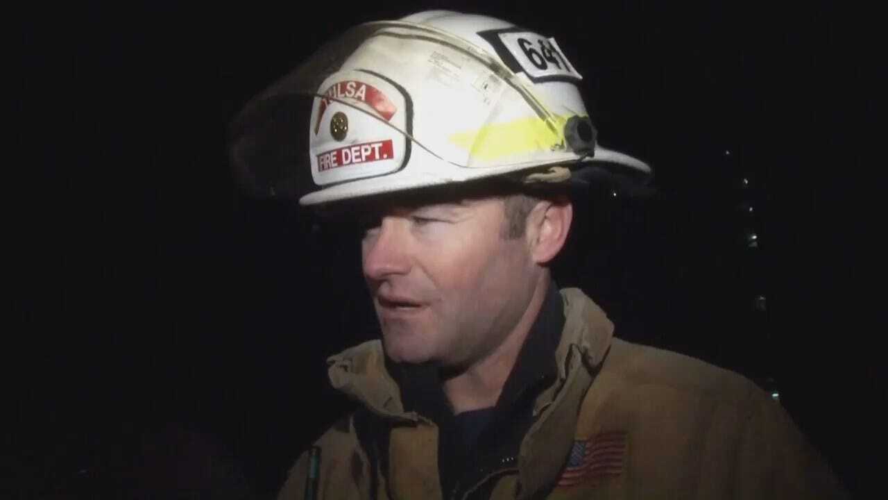 WEB EXTRA: Tulsa Fire District Chief Jason Gilkison Talks About Apartment Fire
