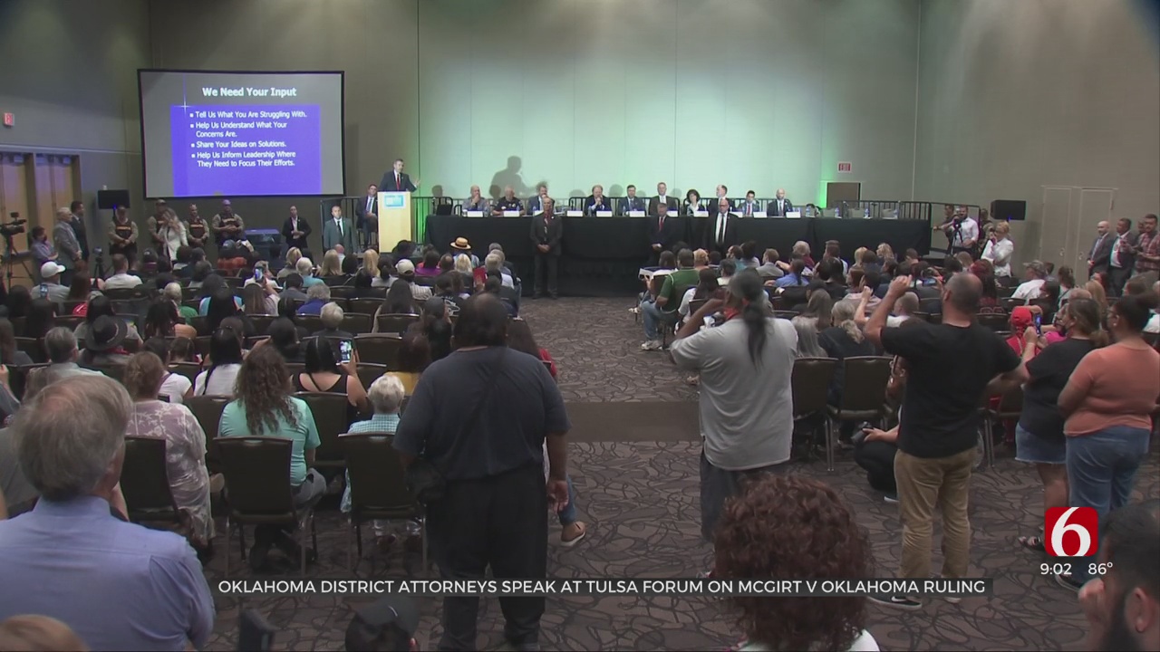Oklahoma District Attorneys Speak At Public Forum On Tribal Jurisdiction Ruling 